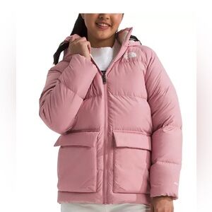 Big Girls North Quilted Fleece-Lined Full-Zip Hooded Short Down Parka